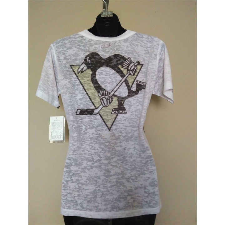 Pittsburgh Penguins Womens Size S Small Touch By Alyssa Milano Sheer Shirt Image 3