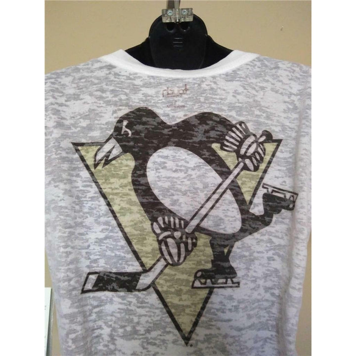 Pittsburgh Penguins Womens Size S Small Touch By Alyssa Milano Sheer Shirt Image 4