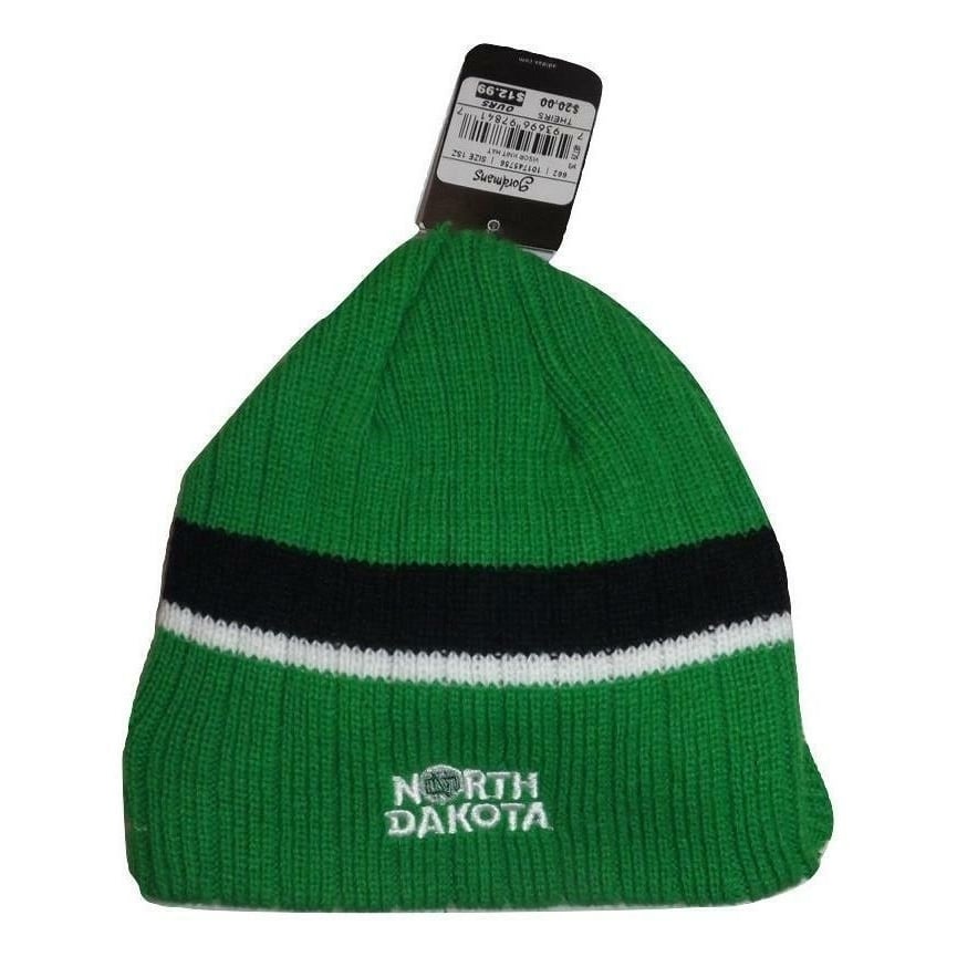 North Dakota Fighting Hawks Youth Size 8-20 OSFA Adidas Knit Beanie w/Brim Image 2