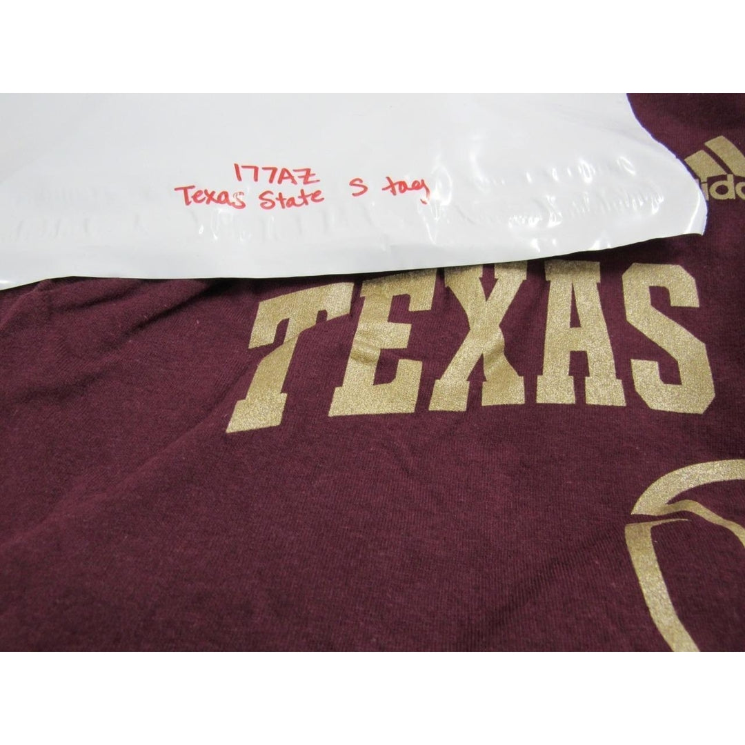 Texas State Bobcats Softball Mens Size S Small Maroon Adidas Shirt Image 4