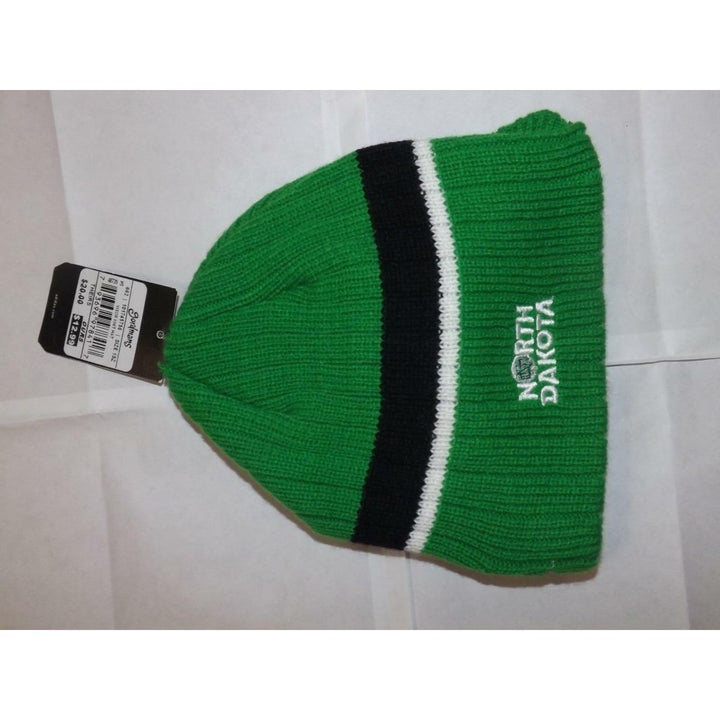 North Dakota Fighting Hawks Youth Size 8-20 OSFA Adidas Knit Beanie w/Brim Image 4