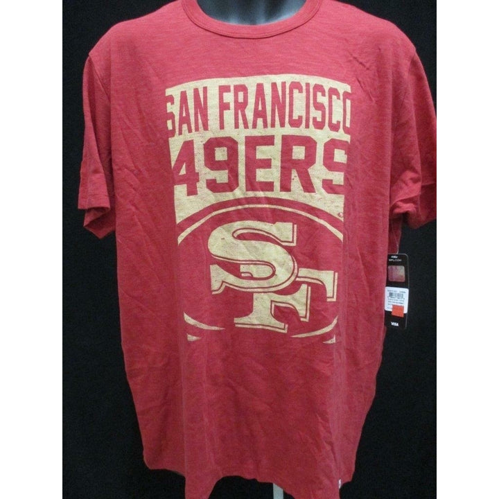 San Francisco 49ers Adult Mens Size M Medium Red Shirt MSRP 38 Image 2