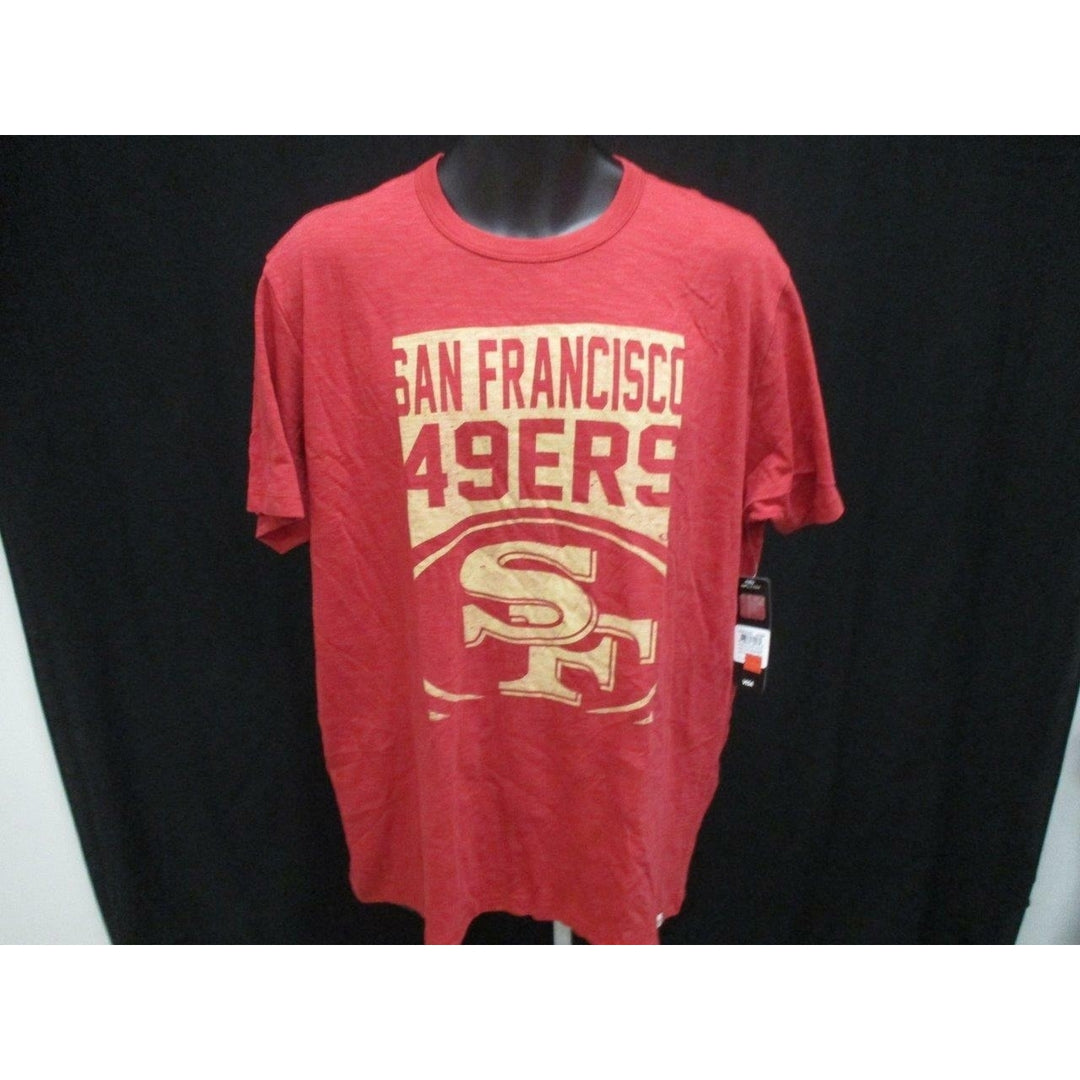 San Francisco 49ers Adult Mens Size M Medium Red Shirt MSRP 38 Image 3