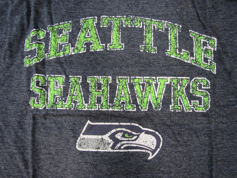 Seattle Seahawks Mens Size 2XL 2XLarge Majestic Heathered Navy Blue Shirt Image 2