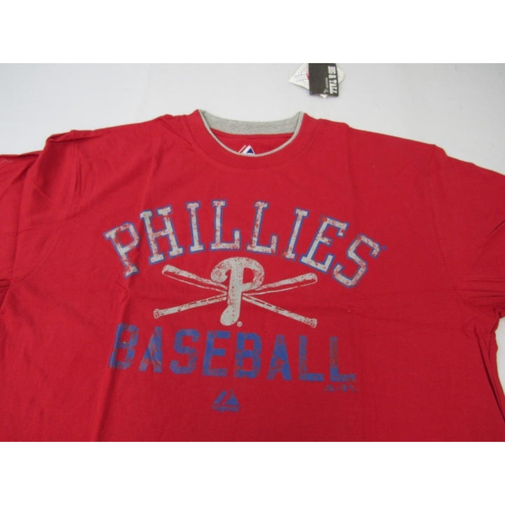 Philadelphia Phillies Mens Size 2XLT 2XL-Tall Majestic Long Sleeve Shirt Image 3