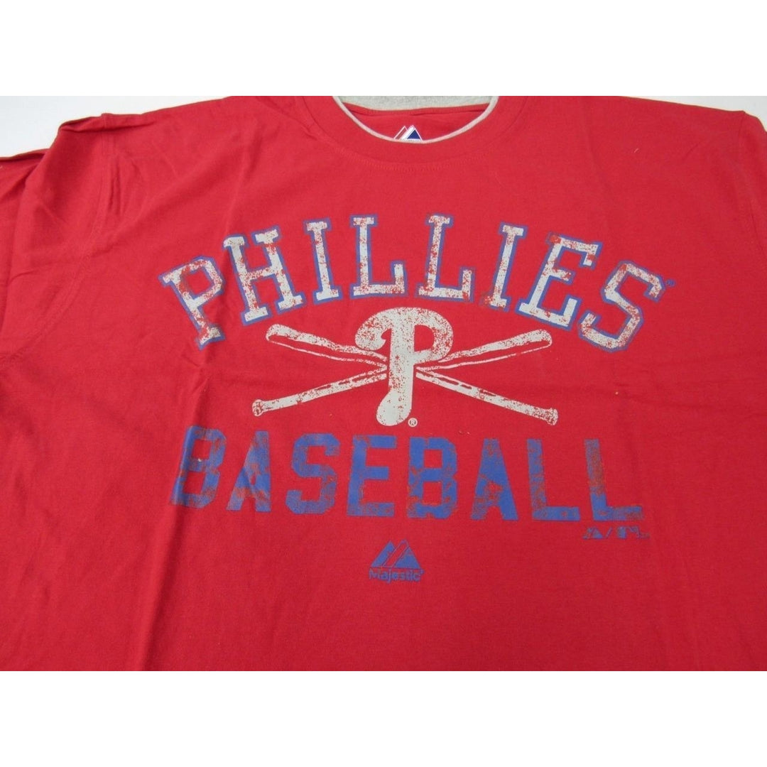 Philadelphia Phillies Mens Size 2XLT 2XL-Tall Majestic Long Sleeve Shirt Image 4