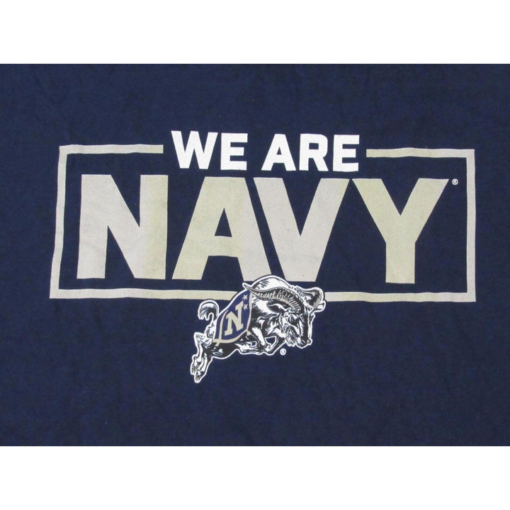 Navy Midshipmen We Are Navy Mens Size M Medium Navy Blue Shirt Image 3