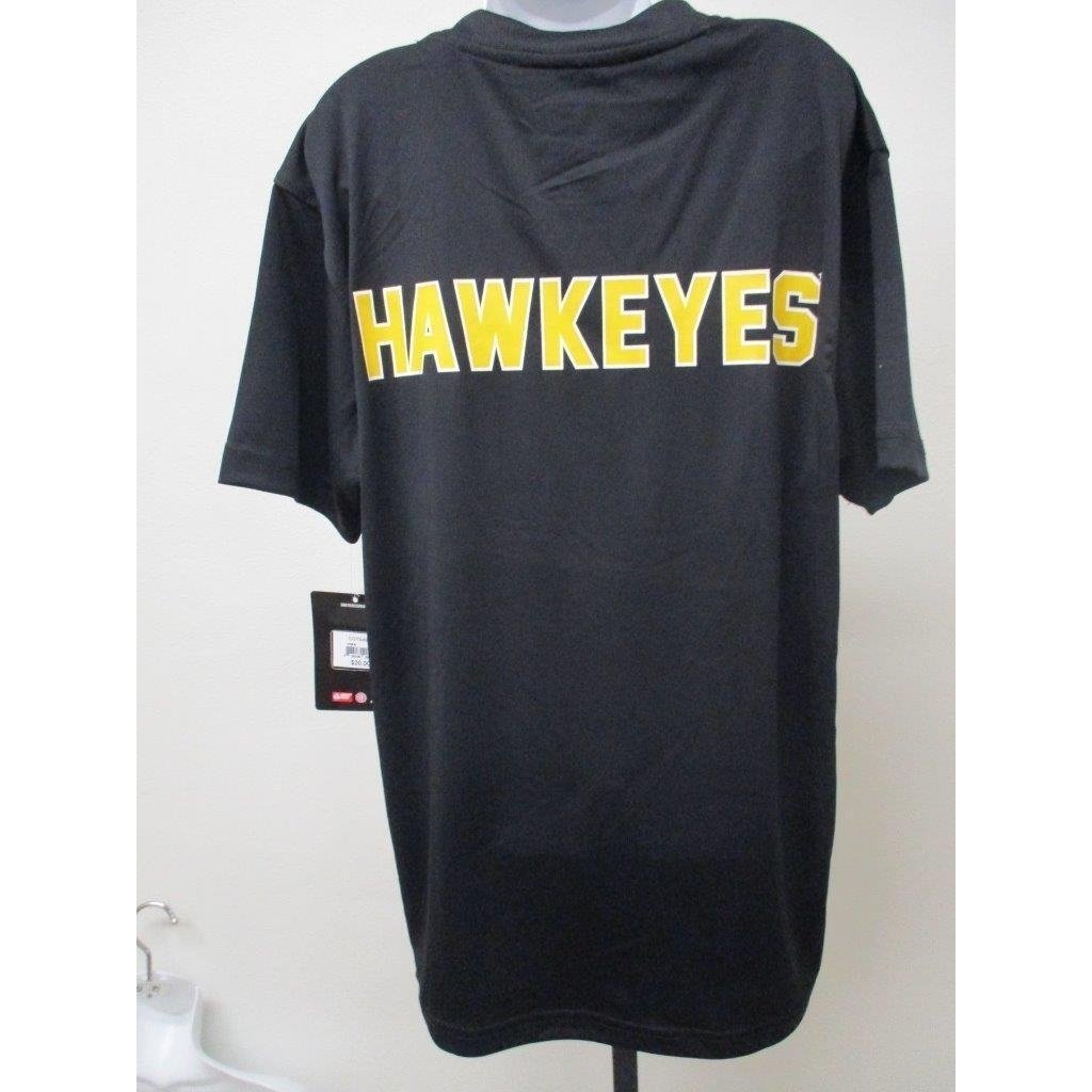 Iowa Hawkeyes Youth Size M Medium 12-14 Black Shirt Image 3