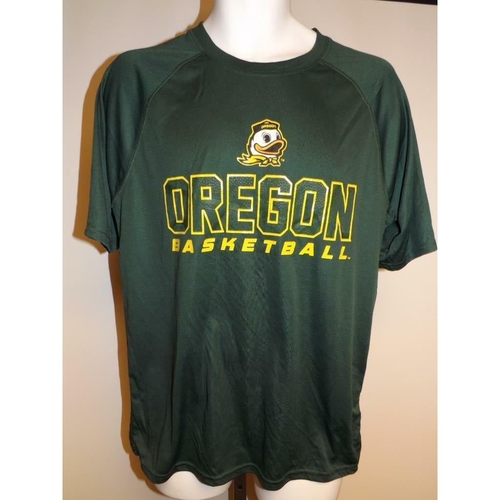 Oregon Ducks Basketball Mens XL XLarge Champion Performance Polyester Shirt Image 1