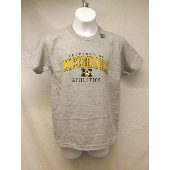 Missouri Tigers Youth Size M Medium Gray Shirt Image 1