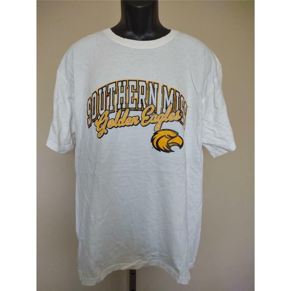 Southern Mississippi Golden Eagles Mens Size L Large White Russell Shirt Image 1