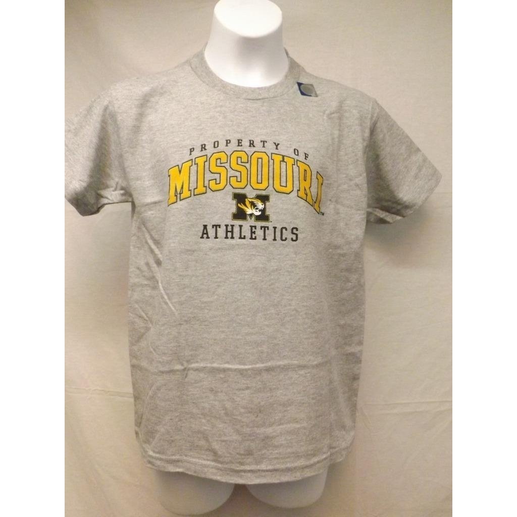 Missouri Tigers Youth Size M Medium Gray Shirt Image 2