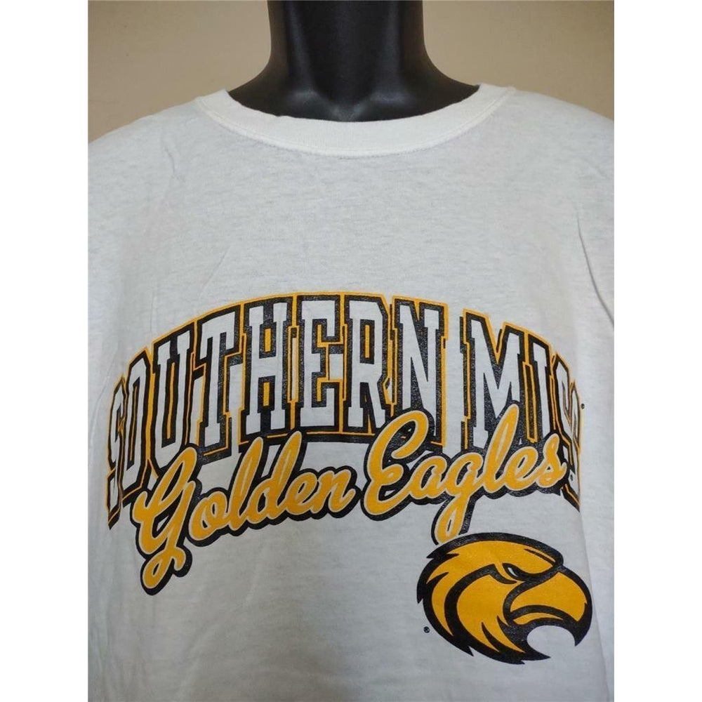 Southern Mississippi Golden Eagles Mens Size L Large White Russell Shirt Image 2