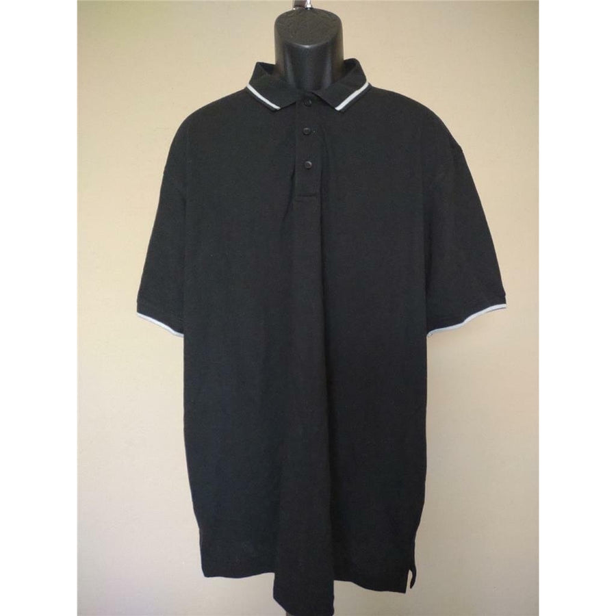 Mens Size 2XL Black Polo Shirt Image 1