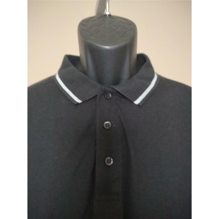 Mens Size 2XL Black Polo Shirt Image 2