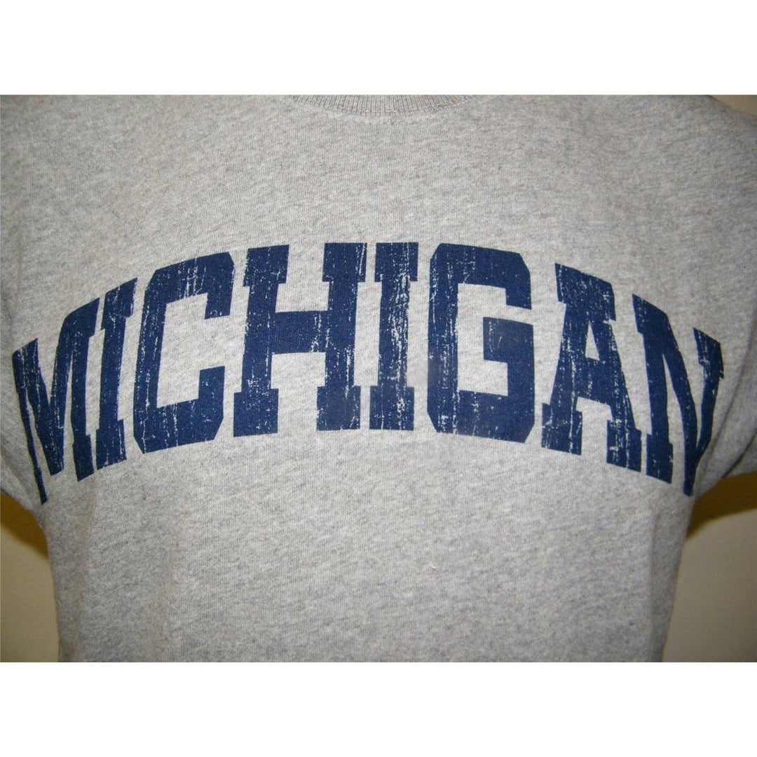 Michigan Wolverines Mens Size S Small Gray Shirt Image 3