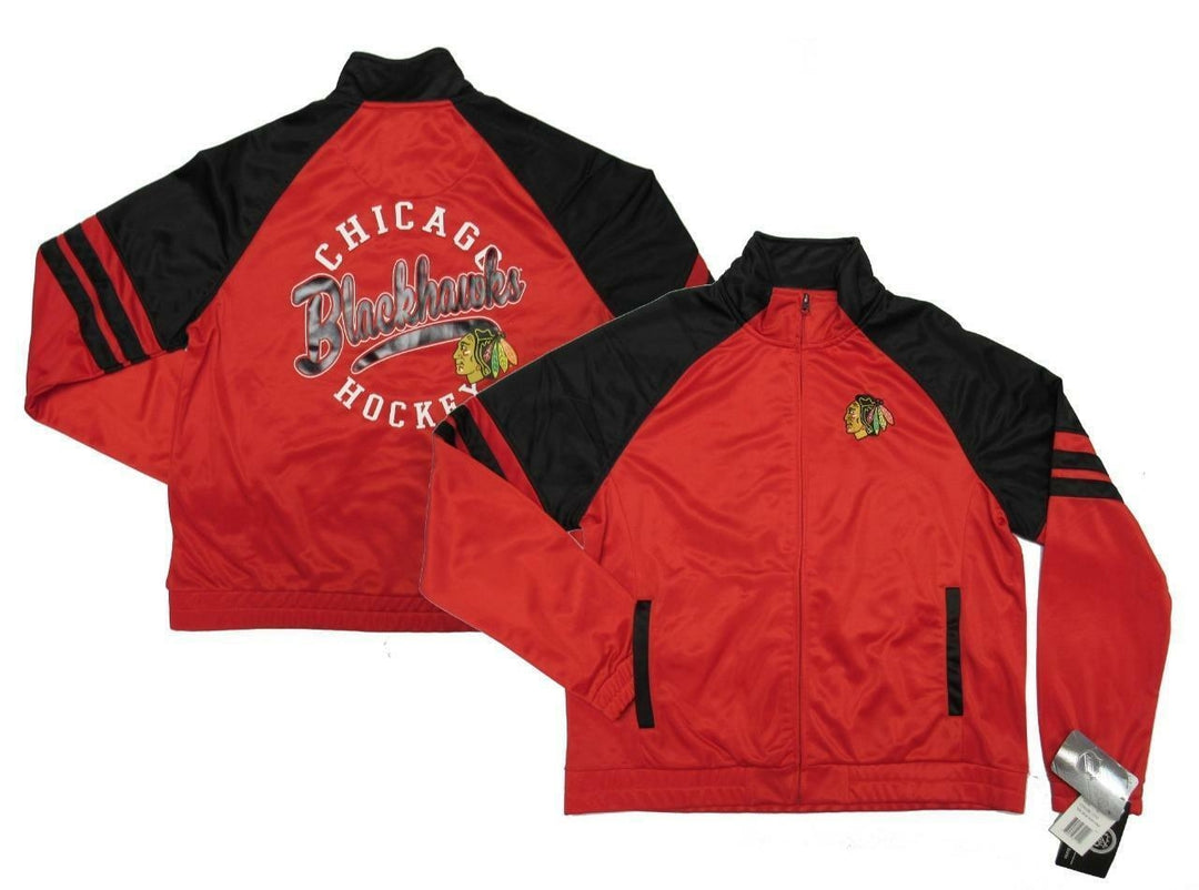 Chicago Blackhawks Youth Size XL XLarge Red Track Jacket Image 1