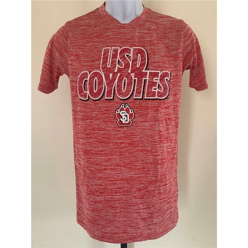 South Dakota Coyotes Men Size S Small Red Russell Athletic Shirt Image 1