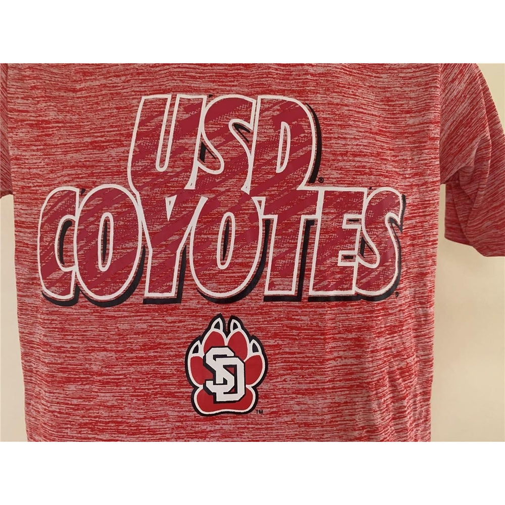 South Dakota Coyotes Men Size S Small Red Russell Athletic Shirt Image 2