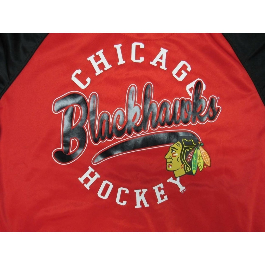 Chicago Blackhawks Youth Size XL XLarge Red Track Jacket Image 4