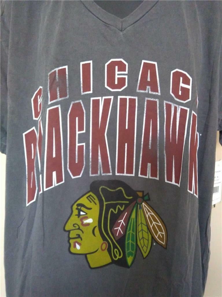 Chicago Blackhawks Mens Size 2XL Gray Shirt Image 2