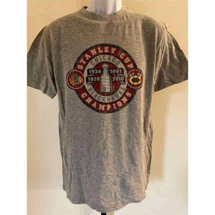 Chicago Blackhawks Mens Size M Medium Gray Shirt Image 1