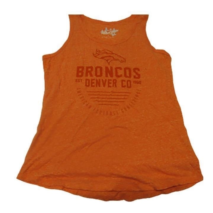 Denver Broncos Womens Size M Medium Touch Tank Top Shirt Image 1