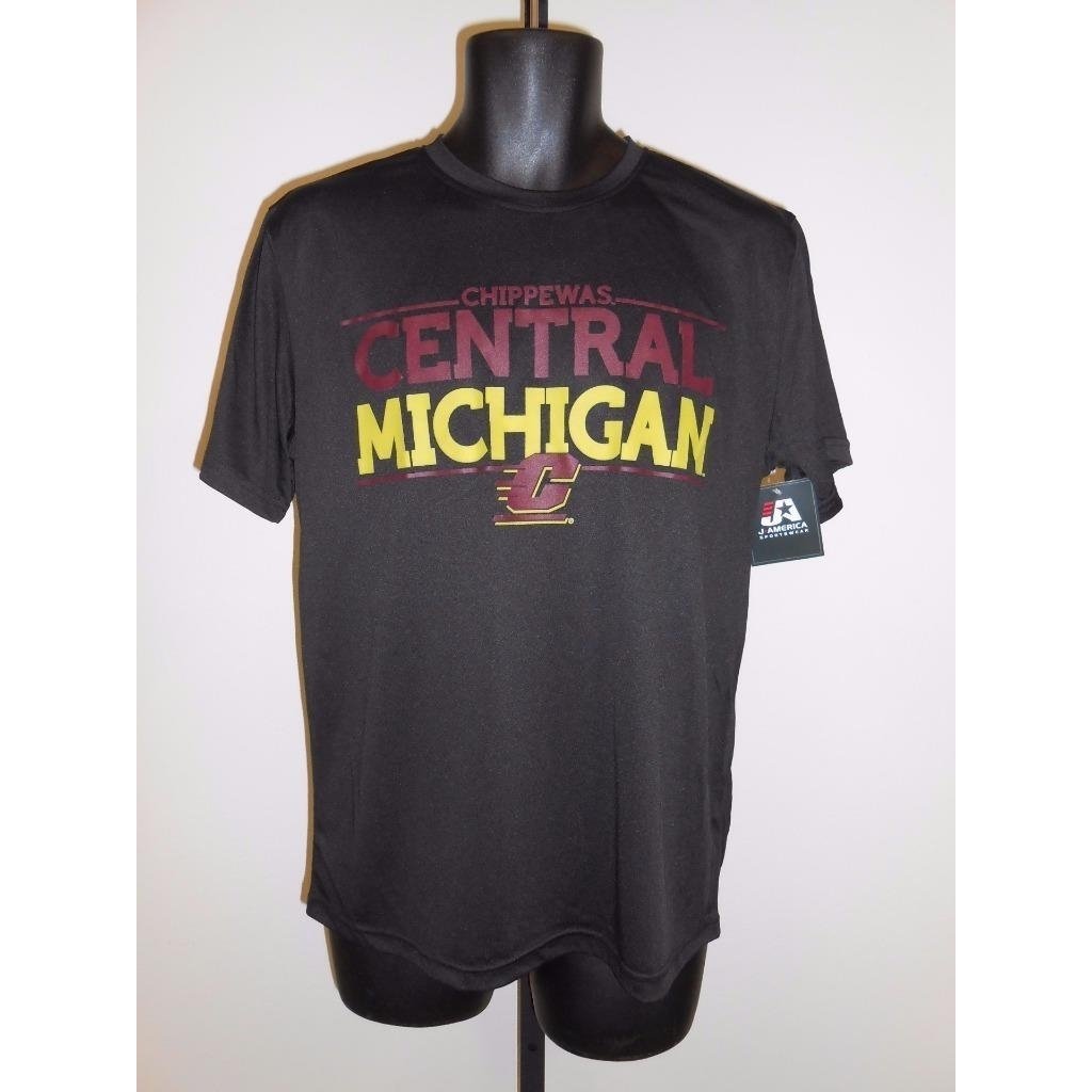 CENTRAL MICHIGAN CHIPPEWAS MENS MEDIUM M SHIRT BY J. AMERICA Image 1