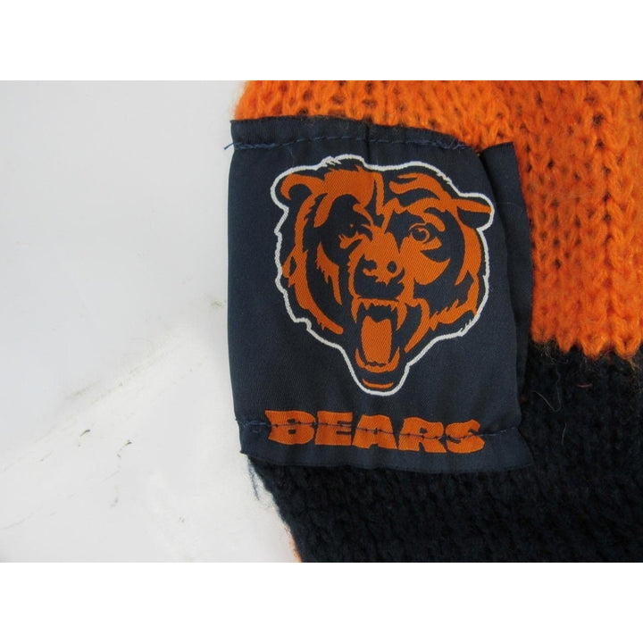 Chicago Bears Unisex Adult Knit Black Orange Infinity Scarf 35 Image 2