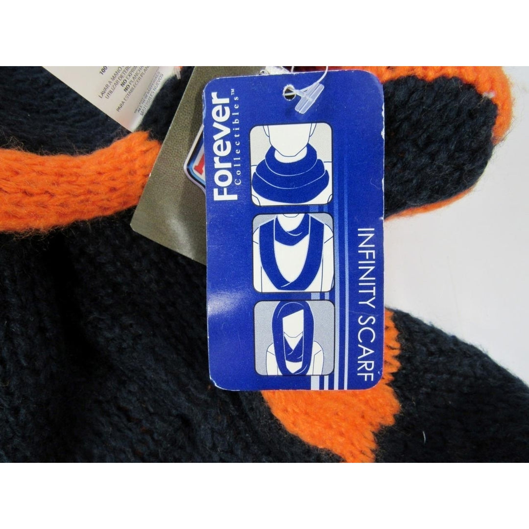 Chicago Bears Unisex Adult Knit Black Orange Infinity Scarf 35 Image 4