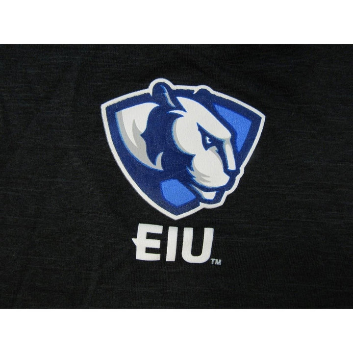 EIU Panthers Mens Size L Large Adidas Climalite Polyester Black Shirt 50 Image 4