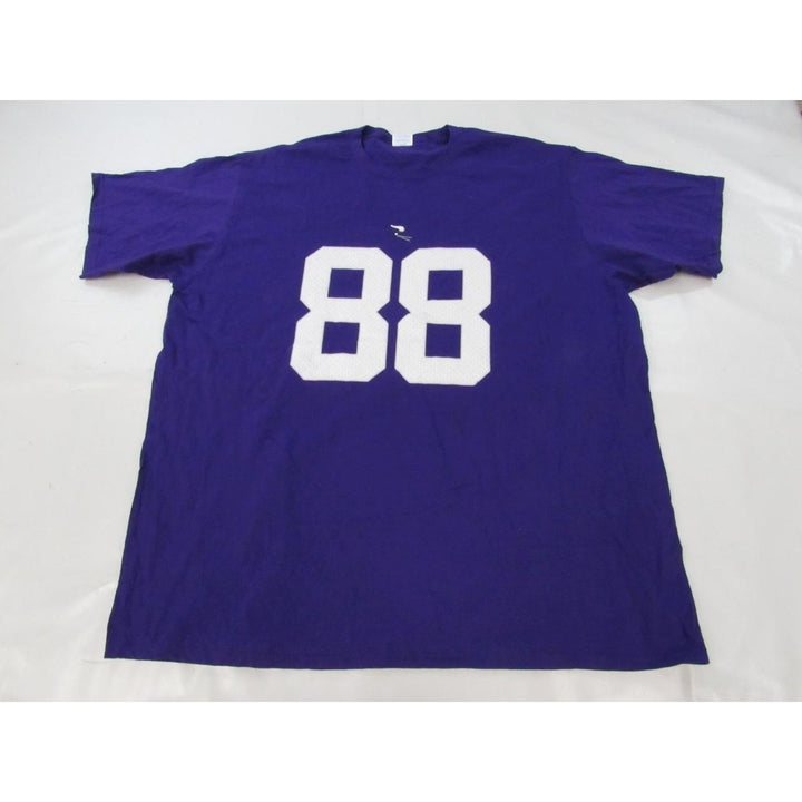 Minnesota Vikings 88 Mens Size 2XL 2XLarge Purple Shirt Image 1