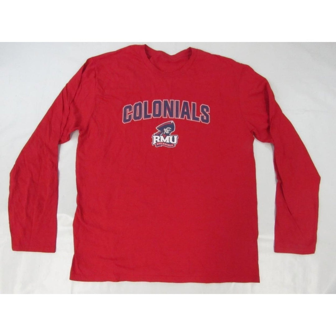 Robert Morris Colonials RMU Mens Size L Large Red Long Sleeve Shirt Image 1