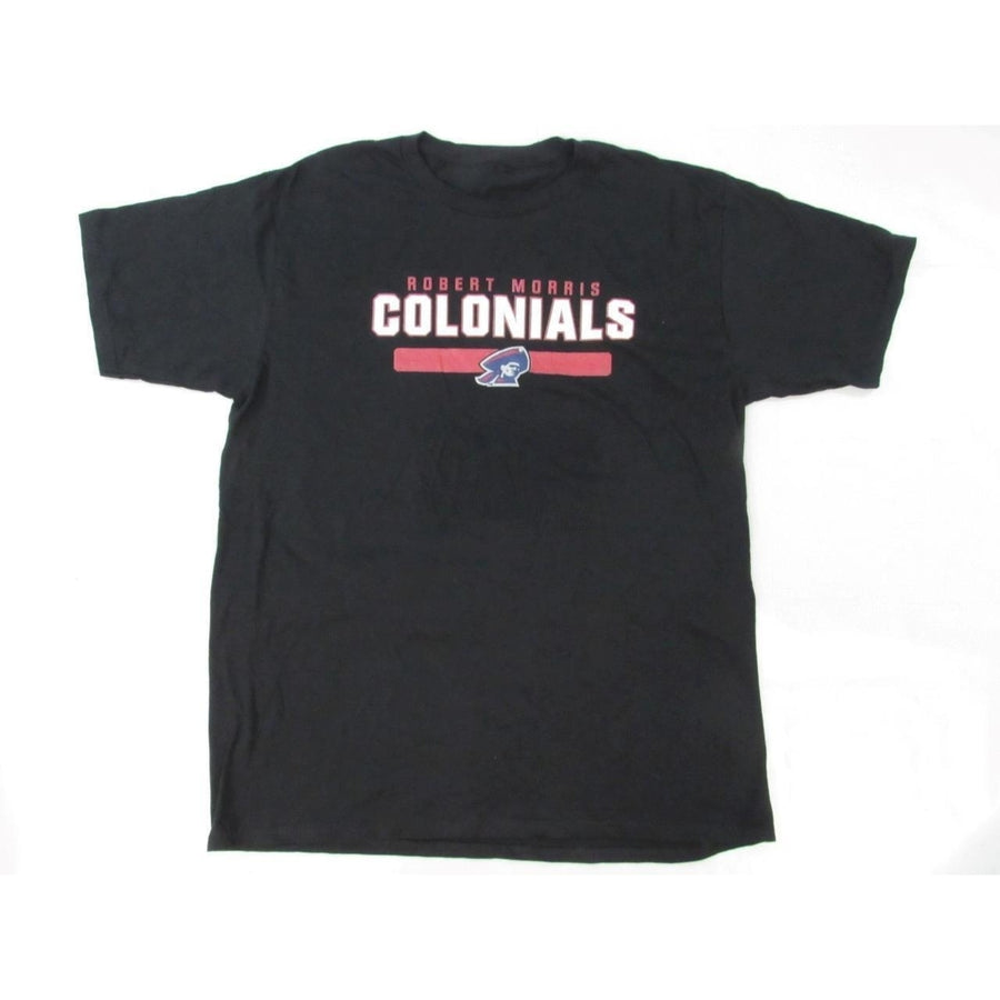 Robert Morris Colonials Mens Size L Large Black Shirt Image 1