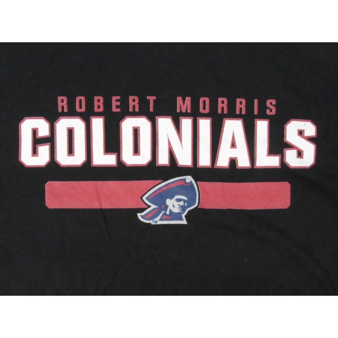 Robert Morris Colonials Mens Size L Large Black Shirt Image 3