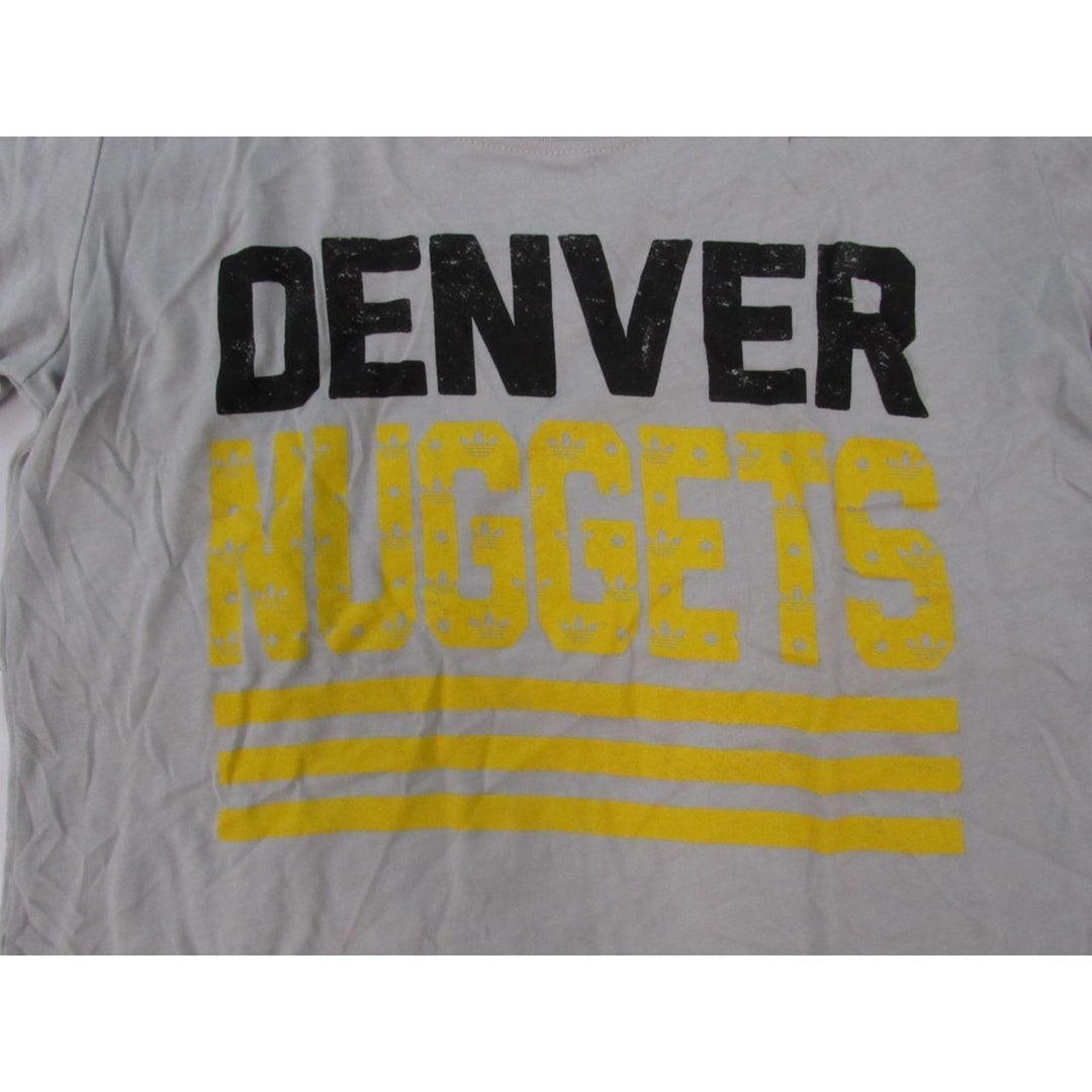 Denver Nuggets Womens Size L Large Gray Distressed Shirt Image 3