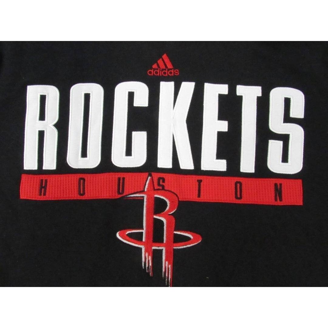 Houston Rockets Tip Off Mens Size S Small Adidas Black Hoodie 55 Image 3