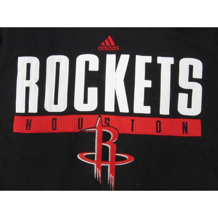 Houston Rockets Tip Off Mens Size S Small Adidas Black Hoodie 55 Image 3