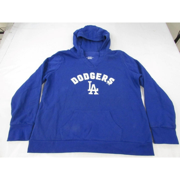 Los Angeles Dodgers Womens Size 3XL 3XLarge Blue Hoodie Image 1