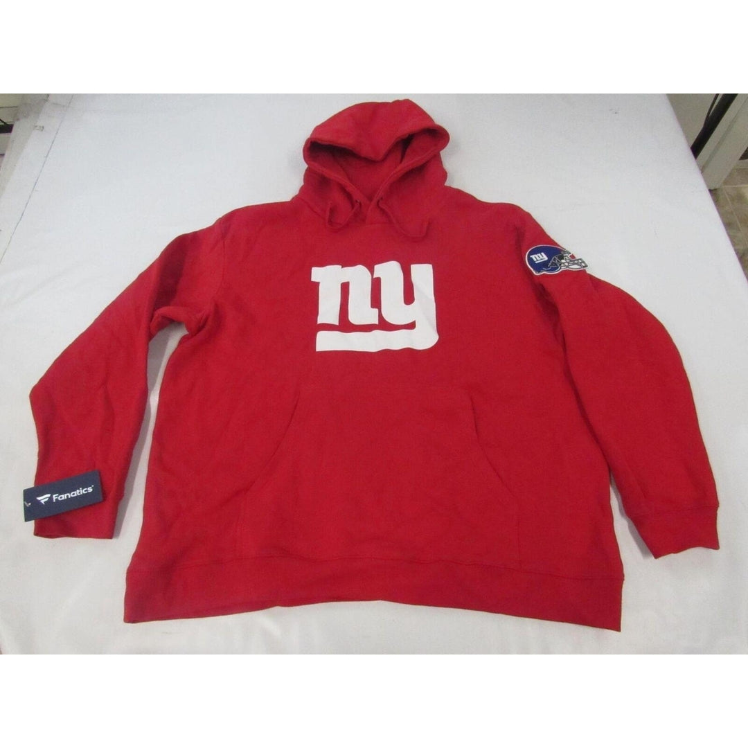 York Giants NY Mens Size 2XL 2XLarge Red Hoodie Image 1