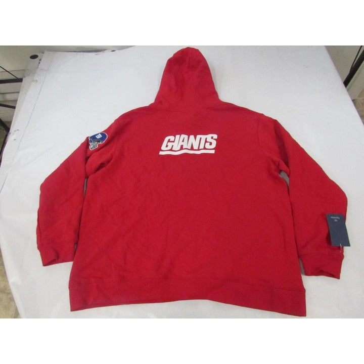 York Giants NY Mens Size 2XL 2XLarge Red Hoodie Image 2