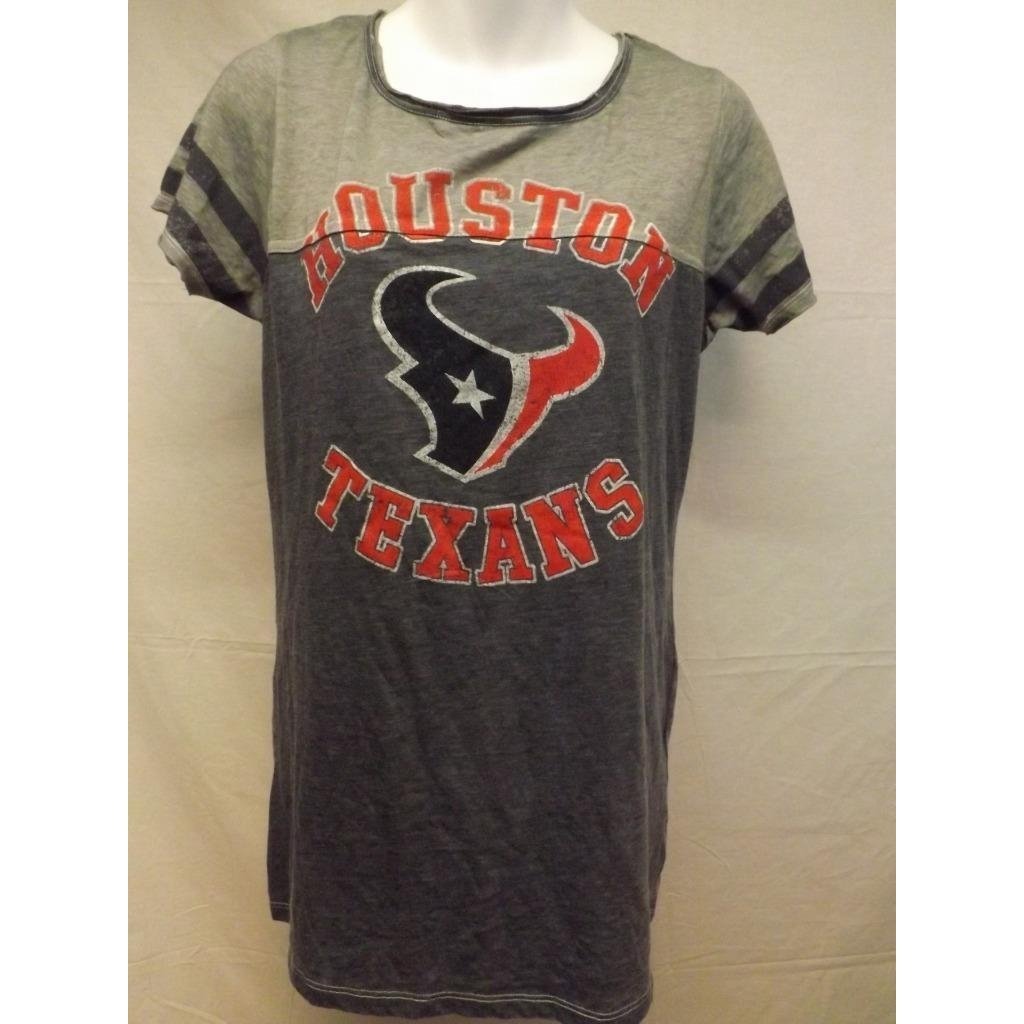 Houston Texans Womens Size 2X 2XLarge Gray Shirt Image 1