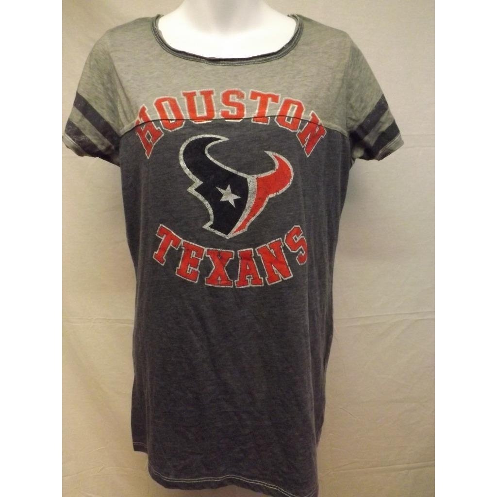 Houston Texans Womens Size 2X 2XLarge Gray Shirt Image 2