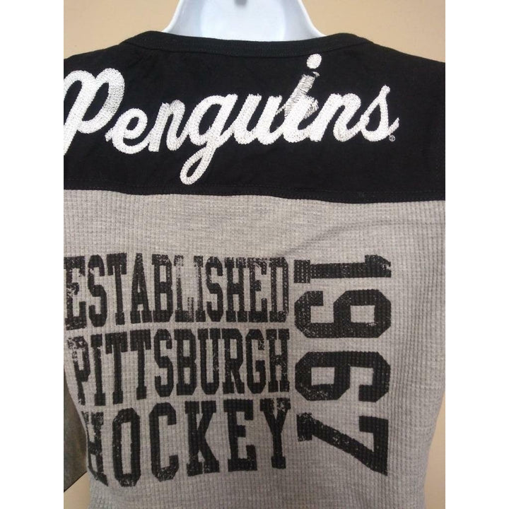 -Minor Flaw Pittsburgh Penguins Womens Size XL Gray G-III Longsleeve Shirt Image 4