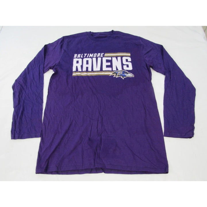 Baltimore Ravens Mens Size 3XL 3XLarge Purple Long Sleeve Shirt Image 1