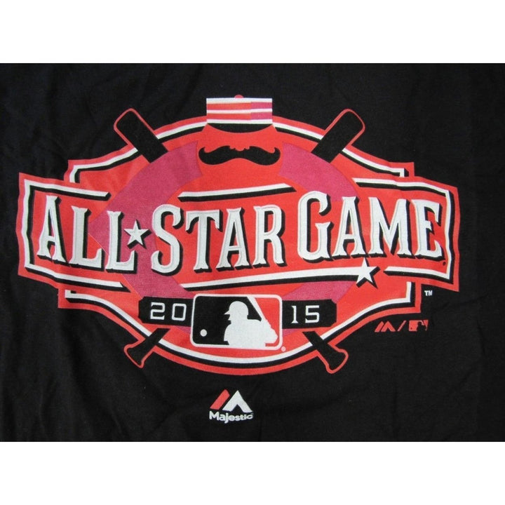 All Star Game 2015 Youth Size M Medium (10/12) Black Majestic Shirt 20 Image 3