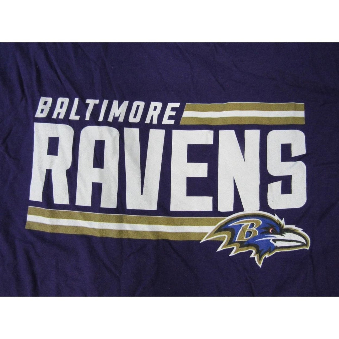 Baltimore Ravens Mens Size 3XL 3XLarge Purple Long Sleeve Shirt Image 3