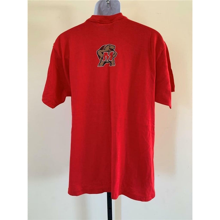 Maryland Terrapins Mens Size L Large Red Shirt Image 3