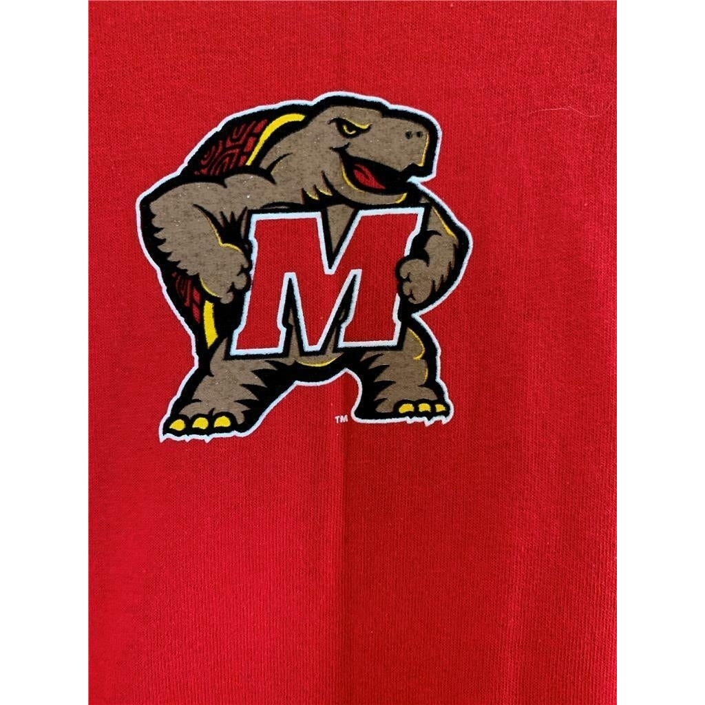 Maryland Terrapins Mens Size L Large Red Shirt Image 4