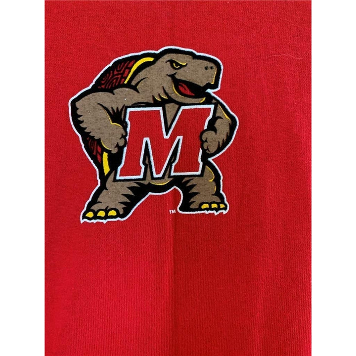 Maryland Terrapins Mens Size L Large Red Shirt Image 4